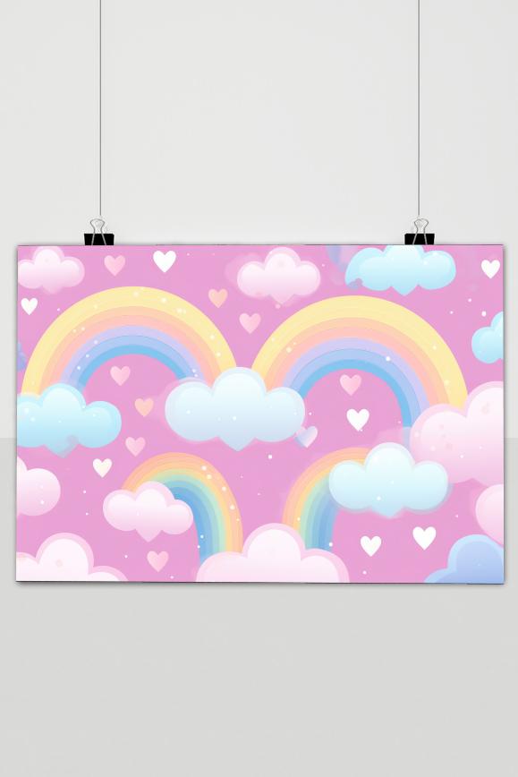 Regenbogen Rosa Poster von 25 Artstreet