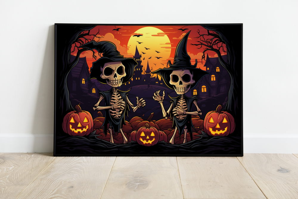 Halloween-Skelett-Sonne