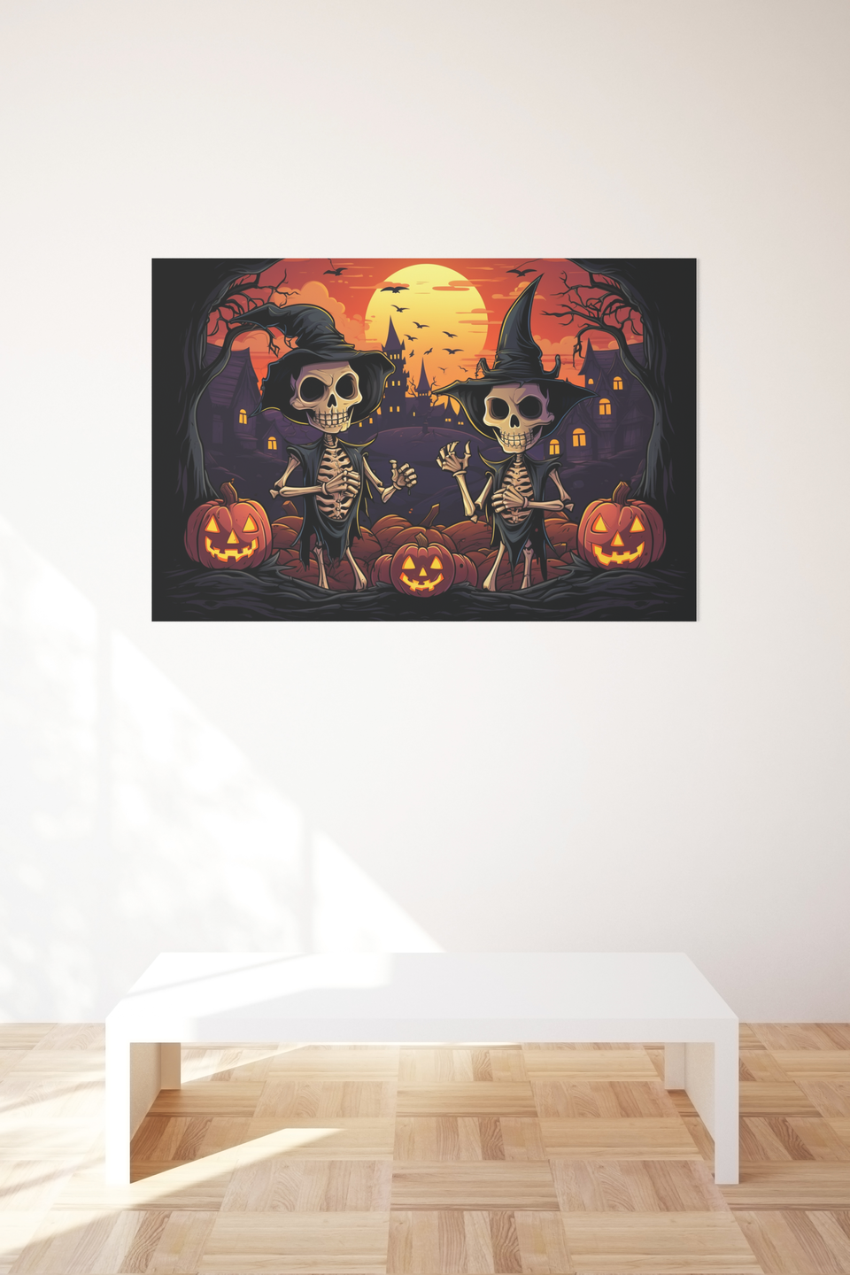 Póster Esqueleto Solar de Halloween de 25 Artstreet