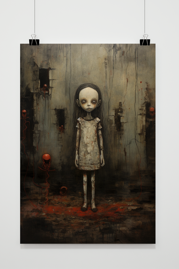 Póster Muñeca Terrorífica de Halloween de 25 Artstreet