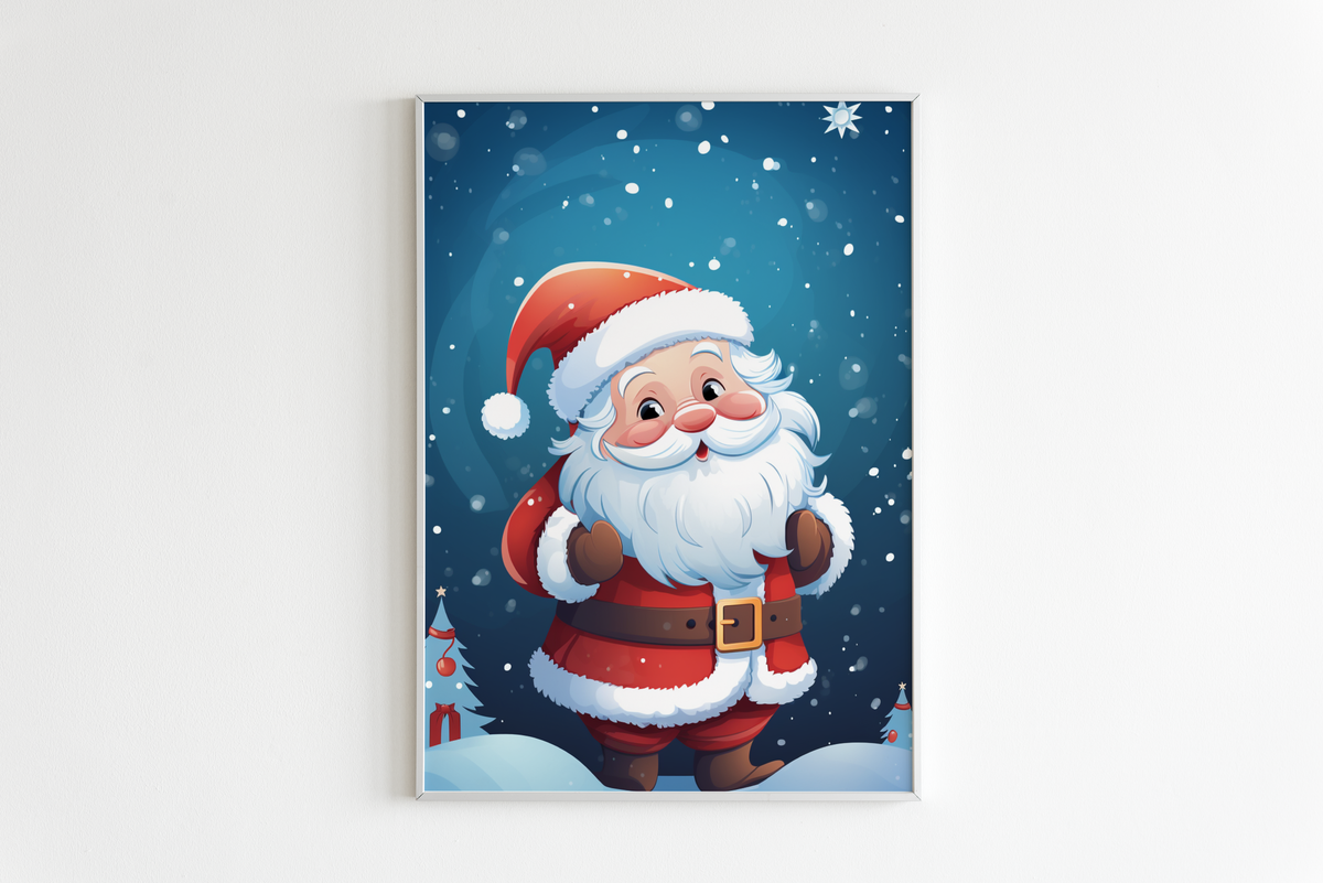 Papá Noel en un interior