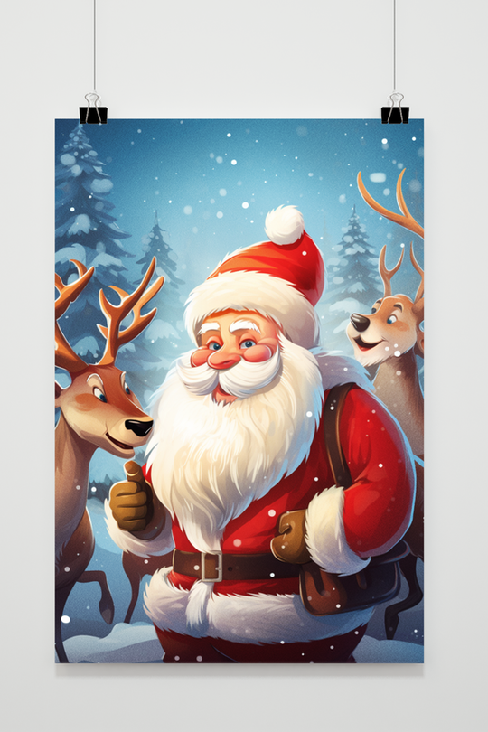 Santa Claus with Deer