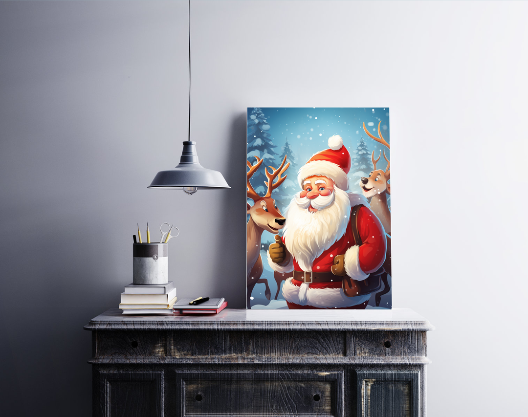 Santa Claus with Deer