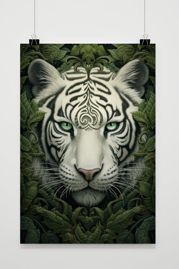 Póster Tigre de Ojos Verdes de 25 Artstreet