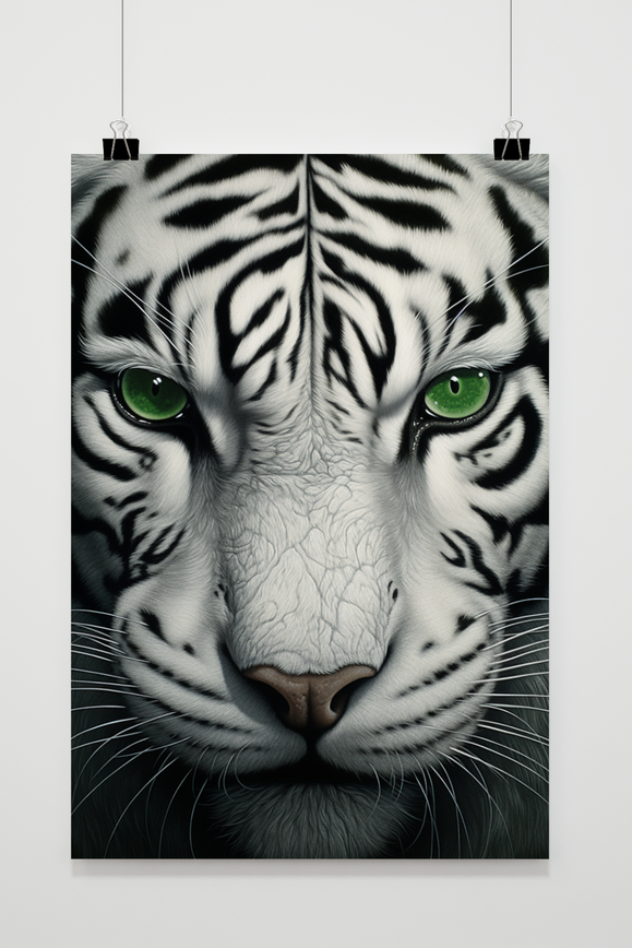 Póster Tigre Verde de 25 Artstreet