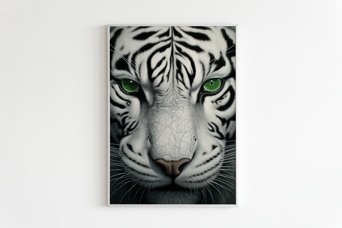 Tigre Verde en un interior