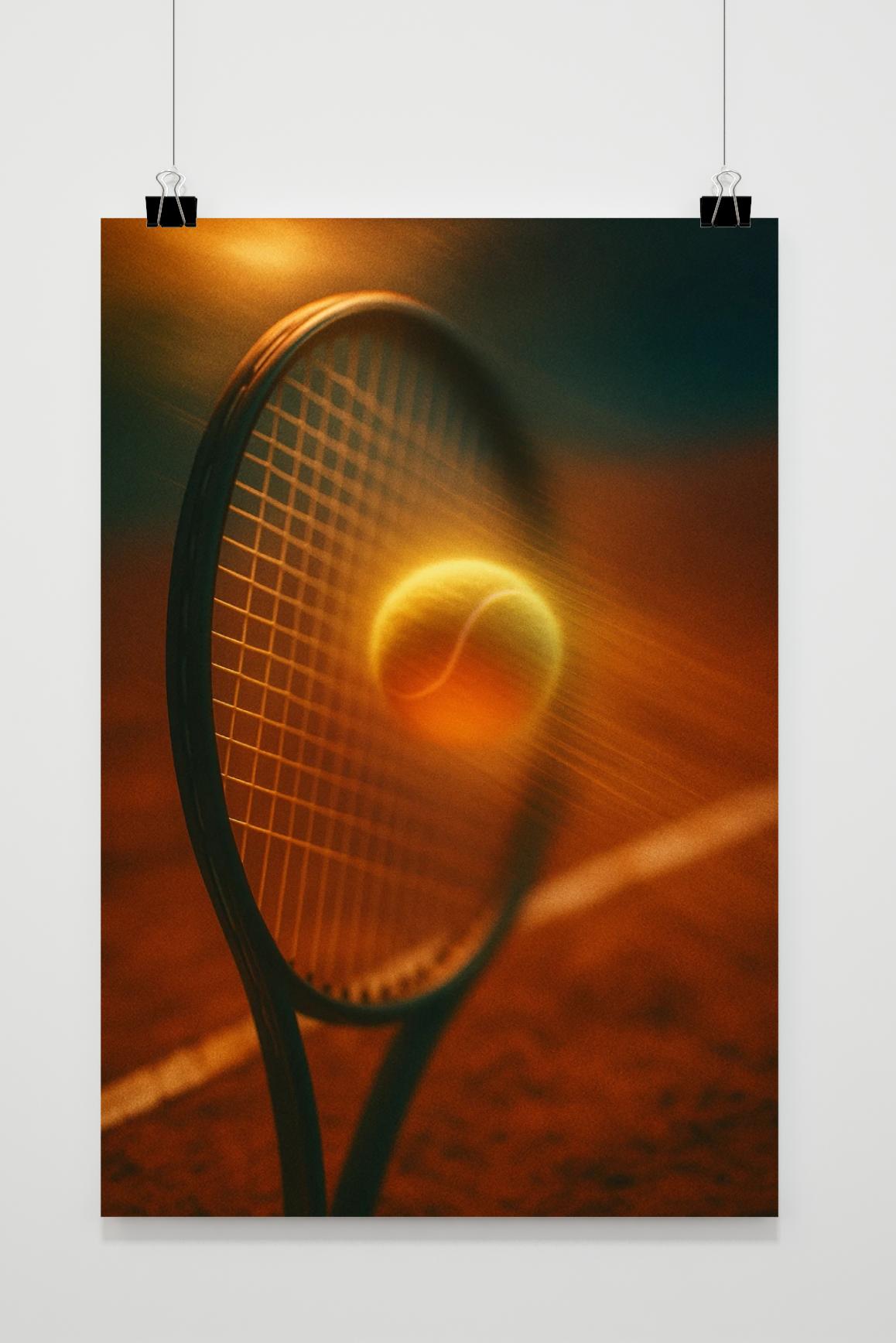 Tennis Racket Ball Speed Poster von 25 Artstreet
