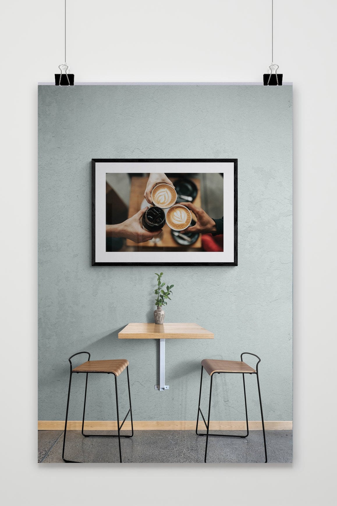 Drie Kleuren Koffie poster