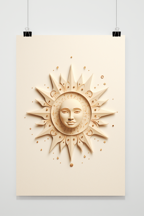 Affiche Soleil Céramique de 25 Artstreet