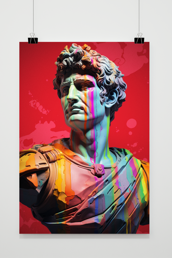 Cesar Standbeeld Pop poster