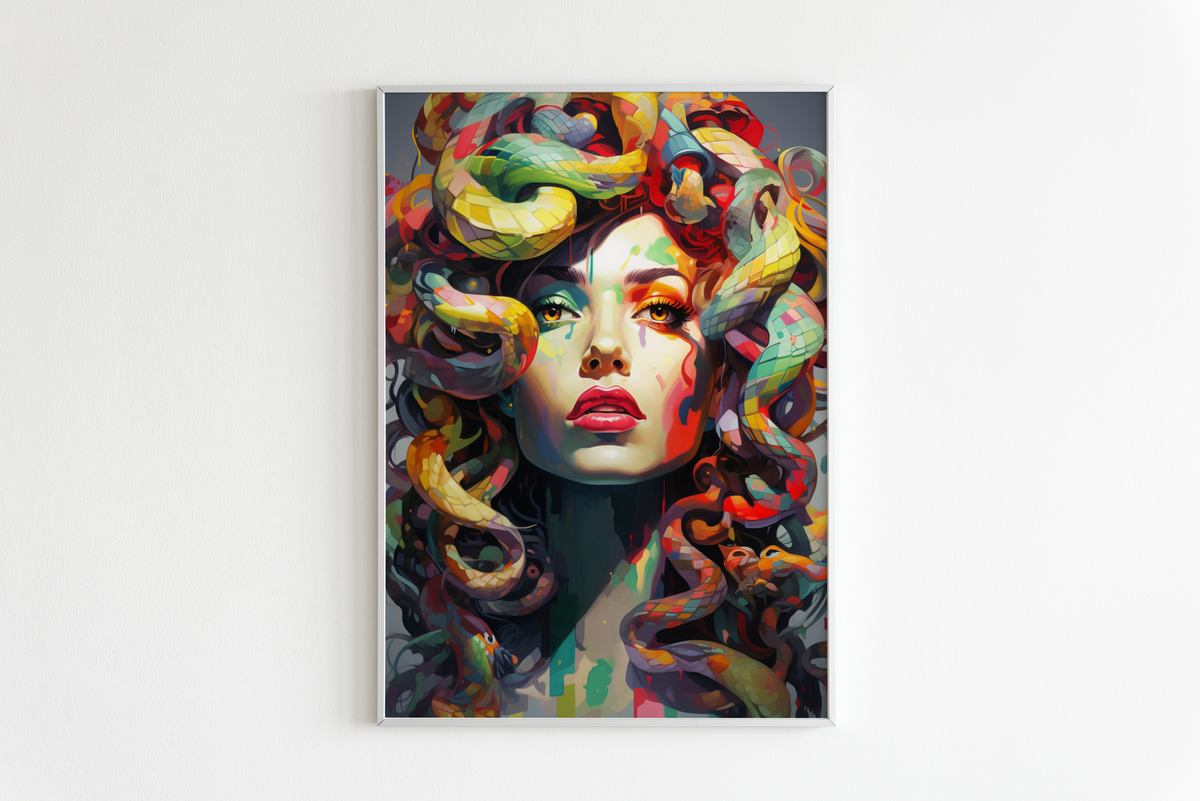 Medusa Abstracta en un interior