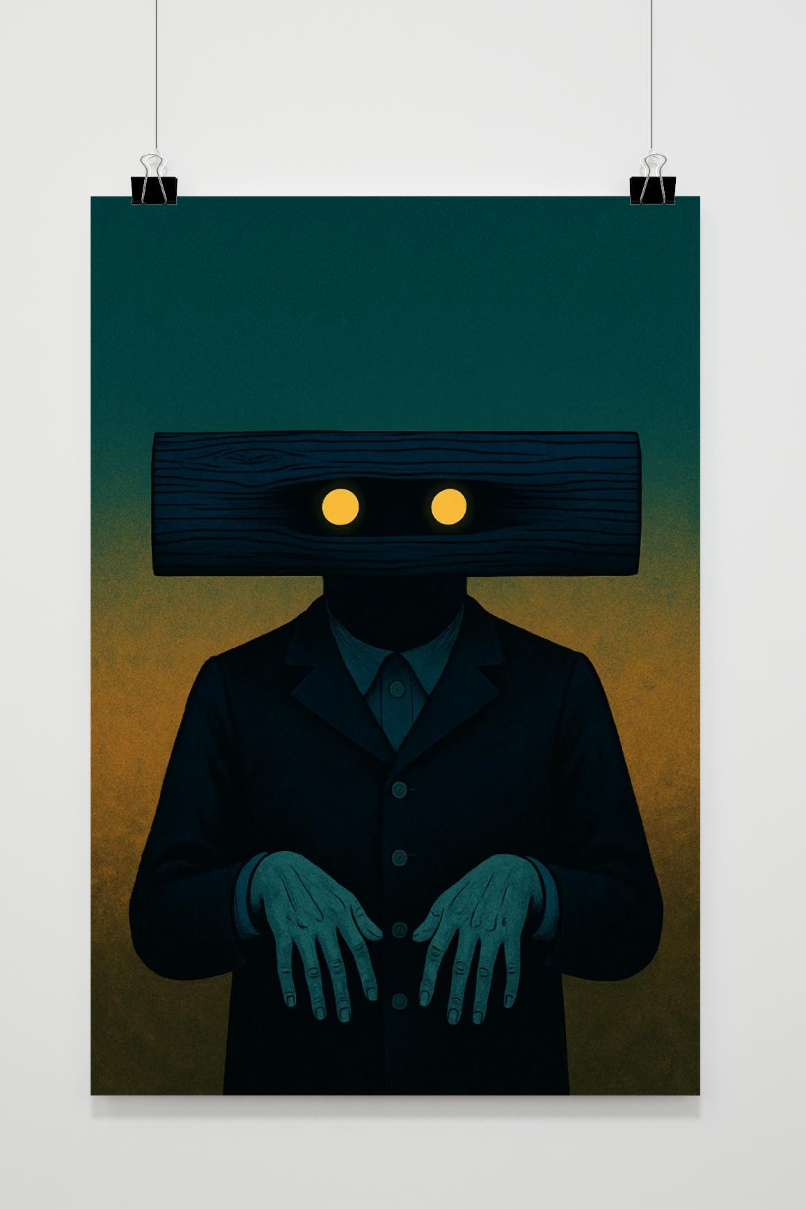 Character Wood Head Fantasy Minimalist Poster von 25 Artstreet