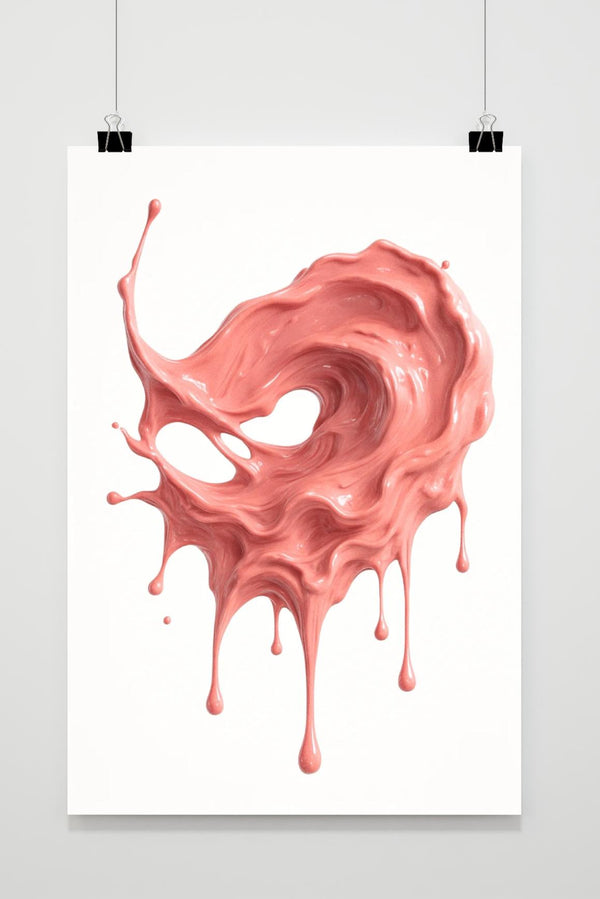 Póster Liquid Paint Minimalist