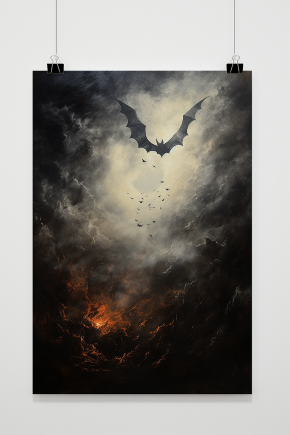 Halloween Vleermuis poster