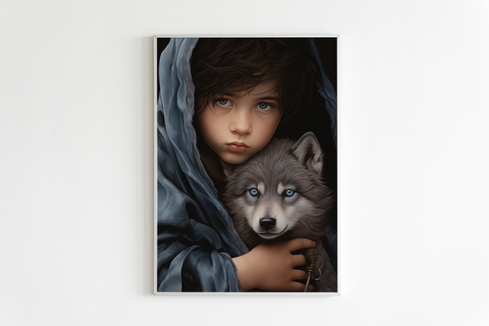 Boy with Dog