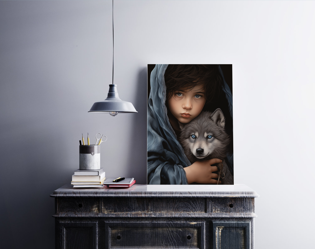 Boy with Dog