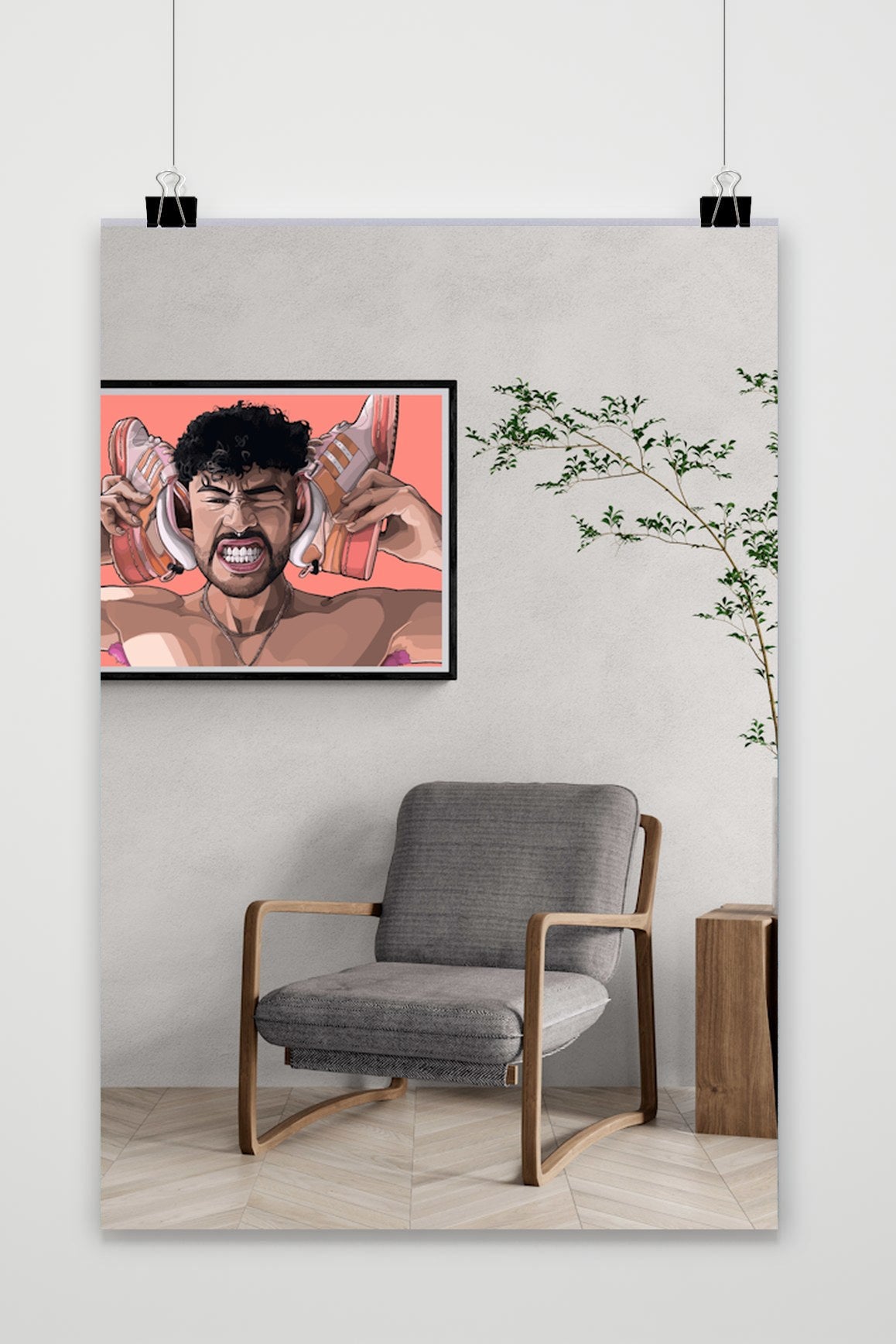 Affiche Bad Bunny Rose de 25 Artstreet