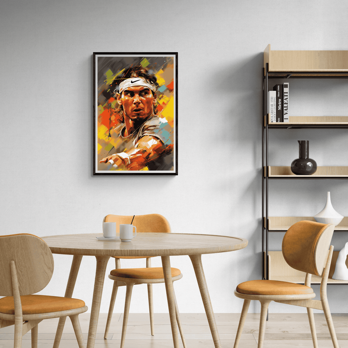 Rafael Nadal en un interior