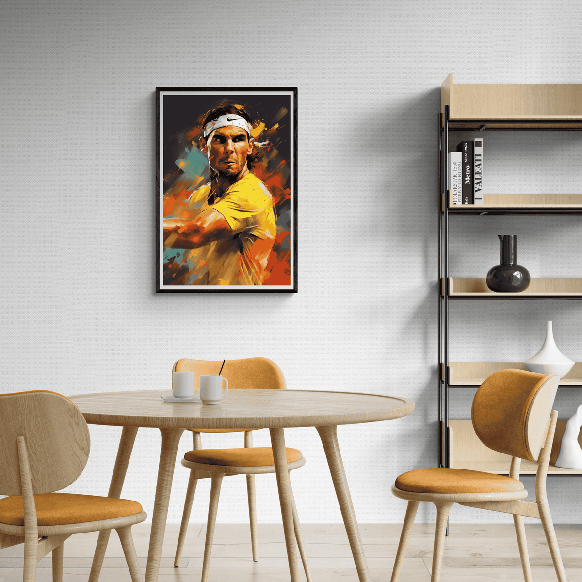 Rafael Nadal Focus dans un intérieur