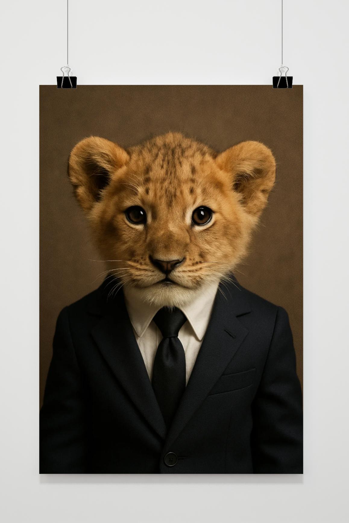 Lion Cub Suit Anthropomorphic poster van 25 Artstreet