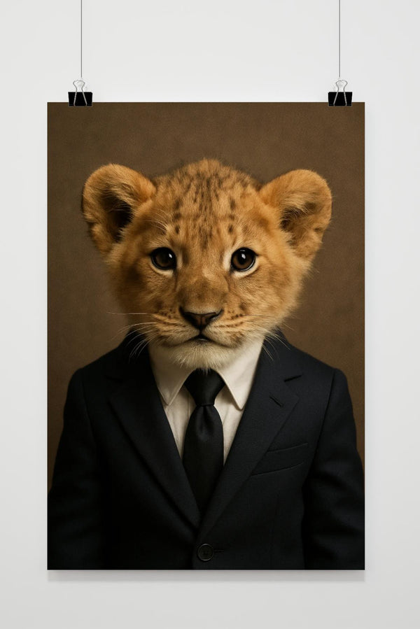 Lion Cub Suit Anthropomorphic poster