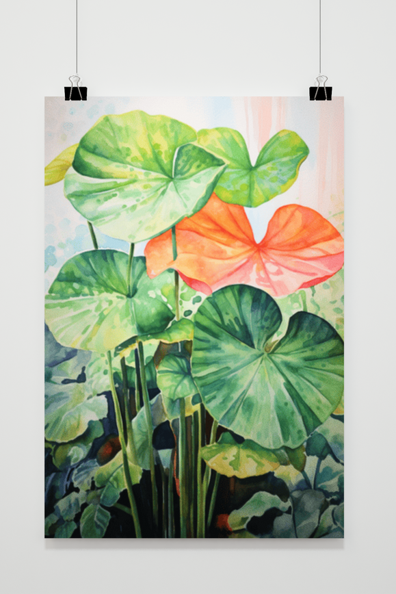 Póster Lelies waterverf de 25 Artstreet