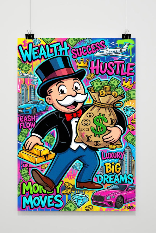 Monopoly Mascot Texts poster