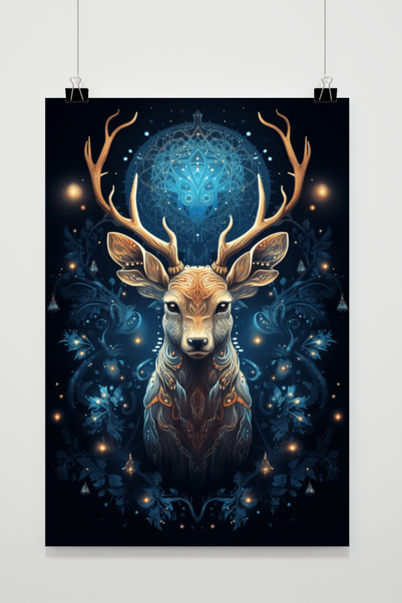 Mandala Kerst poster
