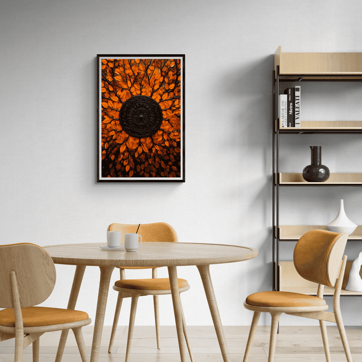 Mandala Meditatie Herfst en un interior