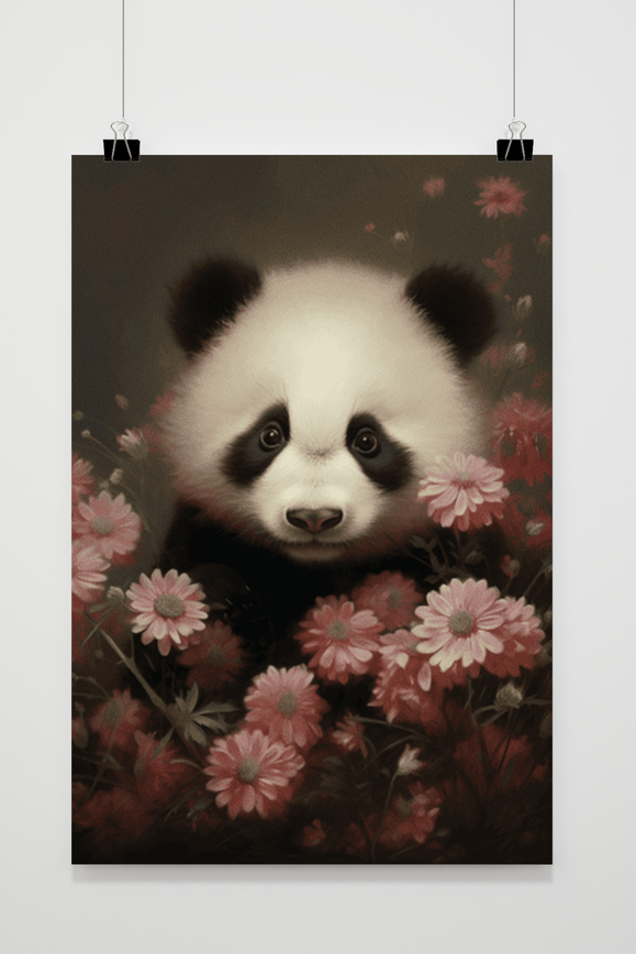 Panda Blümchen Poster