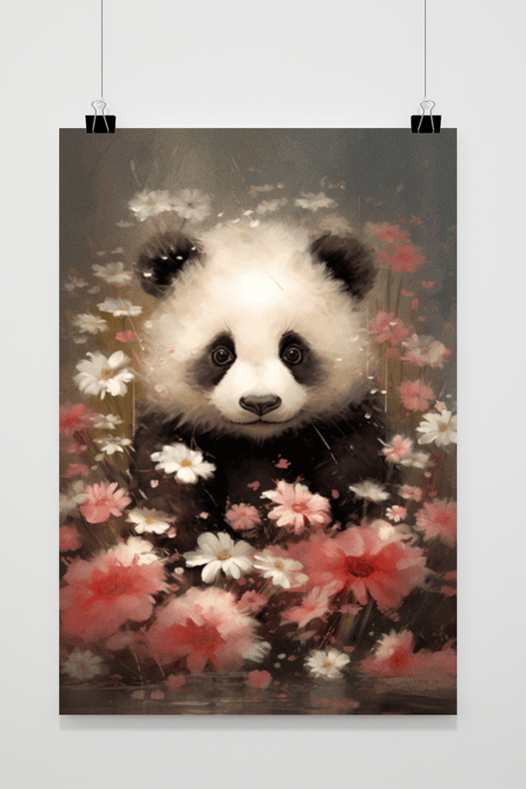 Panda Aquarell Poster