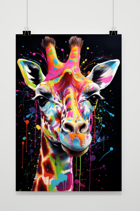 Giraffe Pop poster