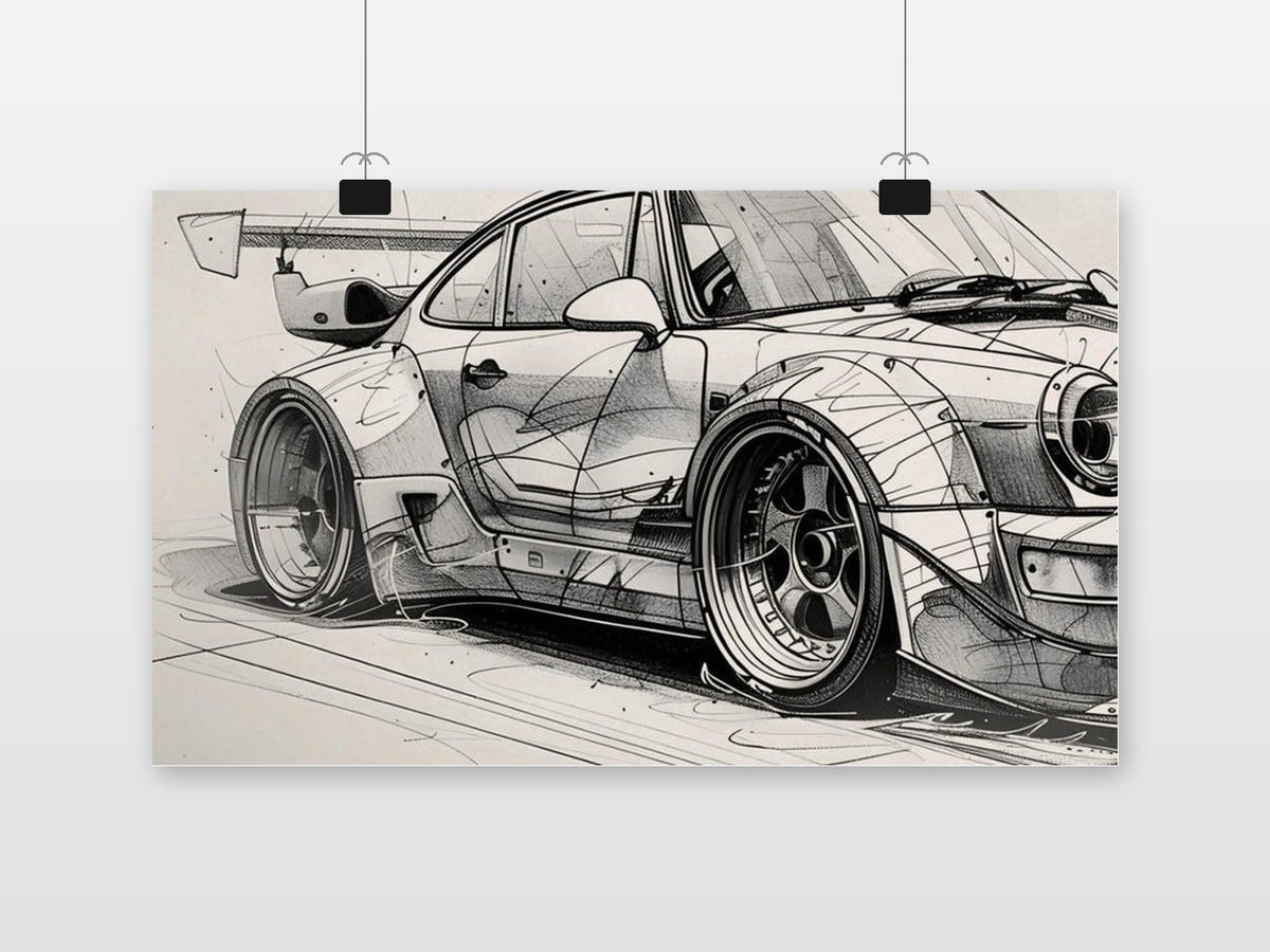 Póster Porsche 911 de 25 Artstreet