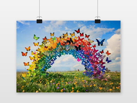 Rainbow Butterflies poster