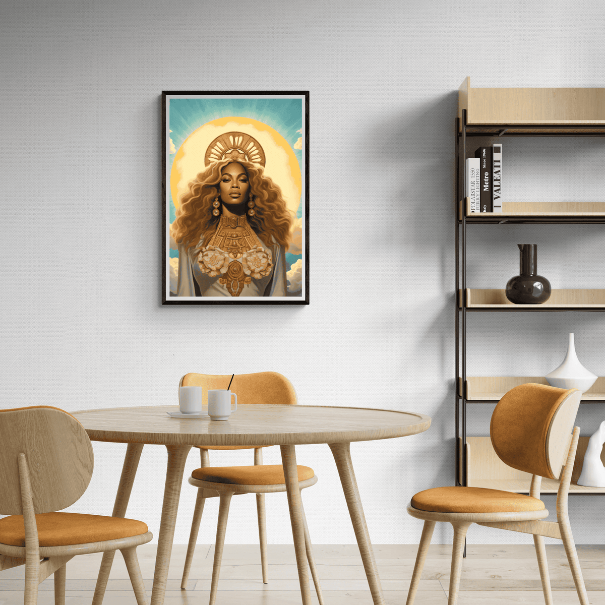 Beyonce Ángel en un interior