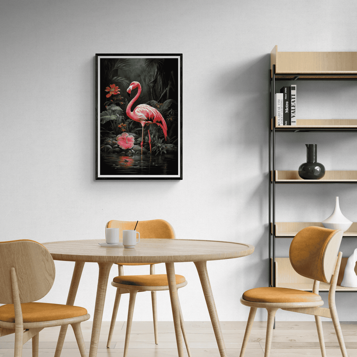 Flamenco Selva en un interior