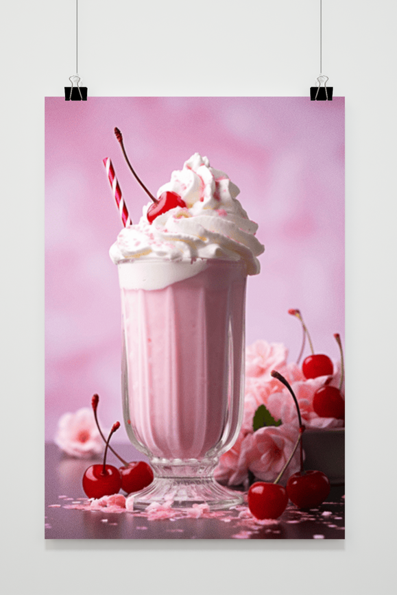 Póster Batido Rosa de 25 Artstreet