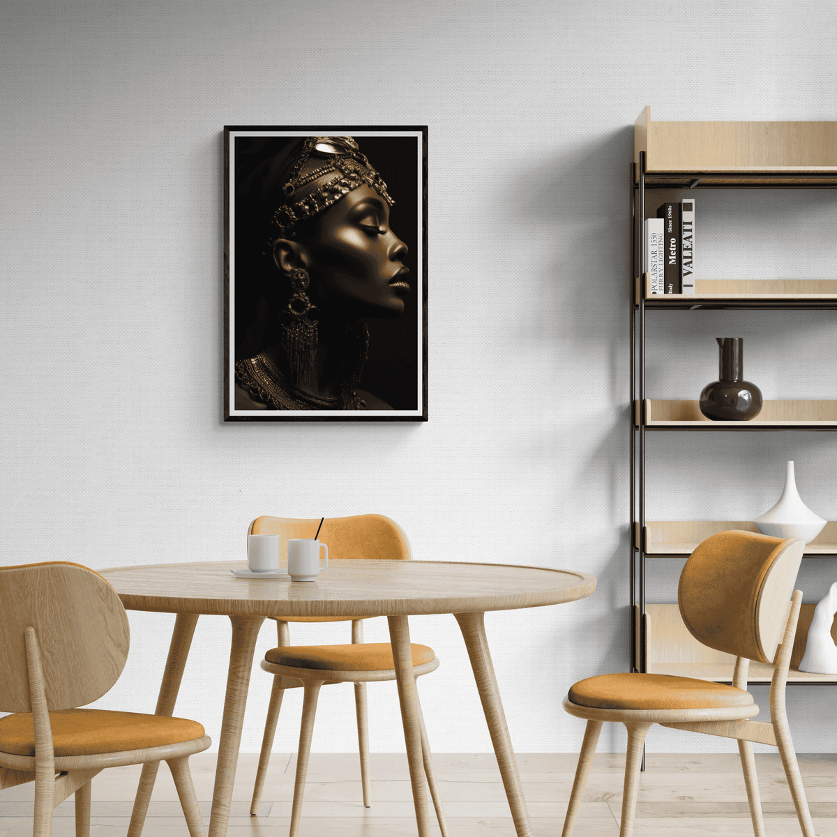 Reine Africaine dans un intérieur