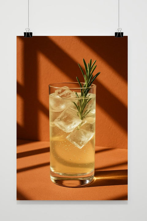 Highball Cocktail Rosemary poster