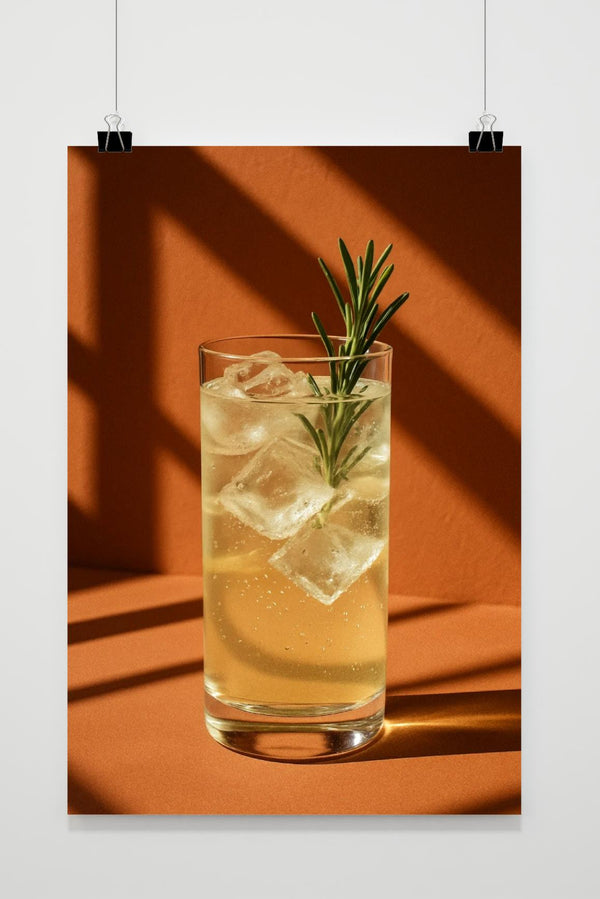 Affiche Highball Cocktail Rosemary