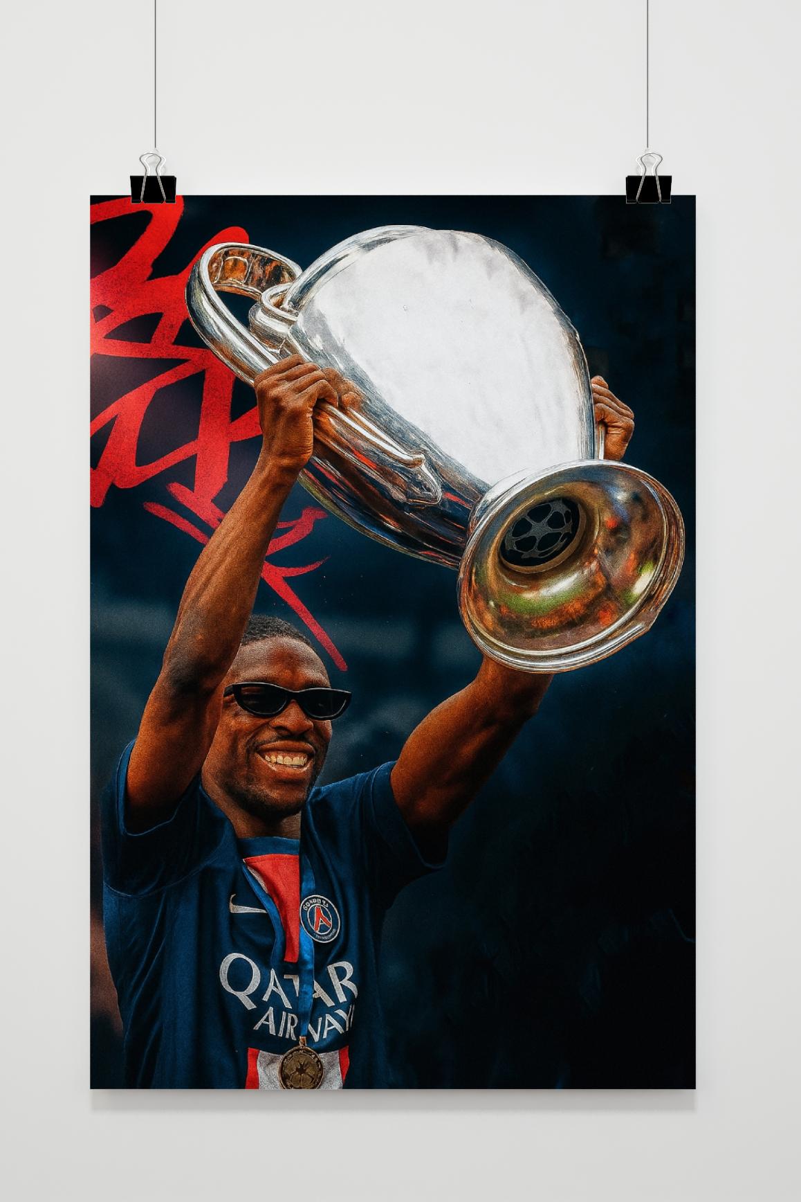 Ousmane Dembélé Trophy Celebration im Interieur