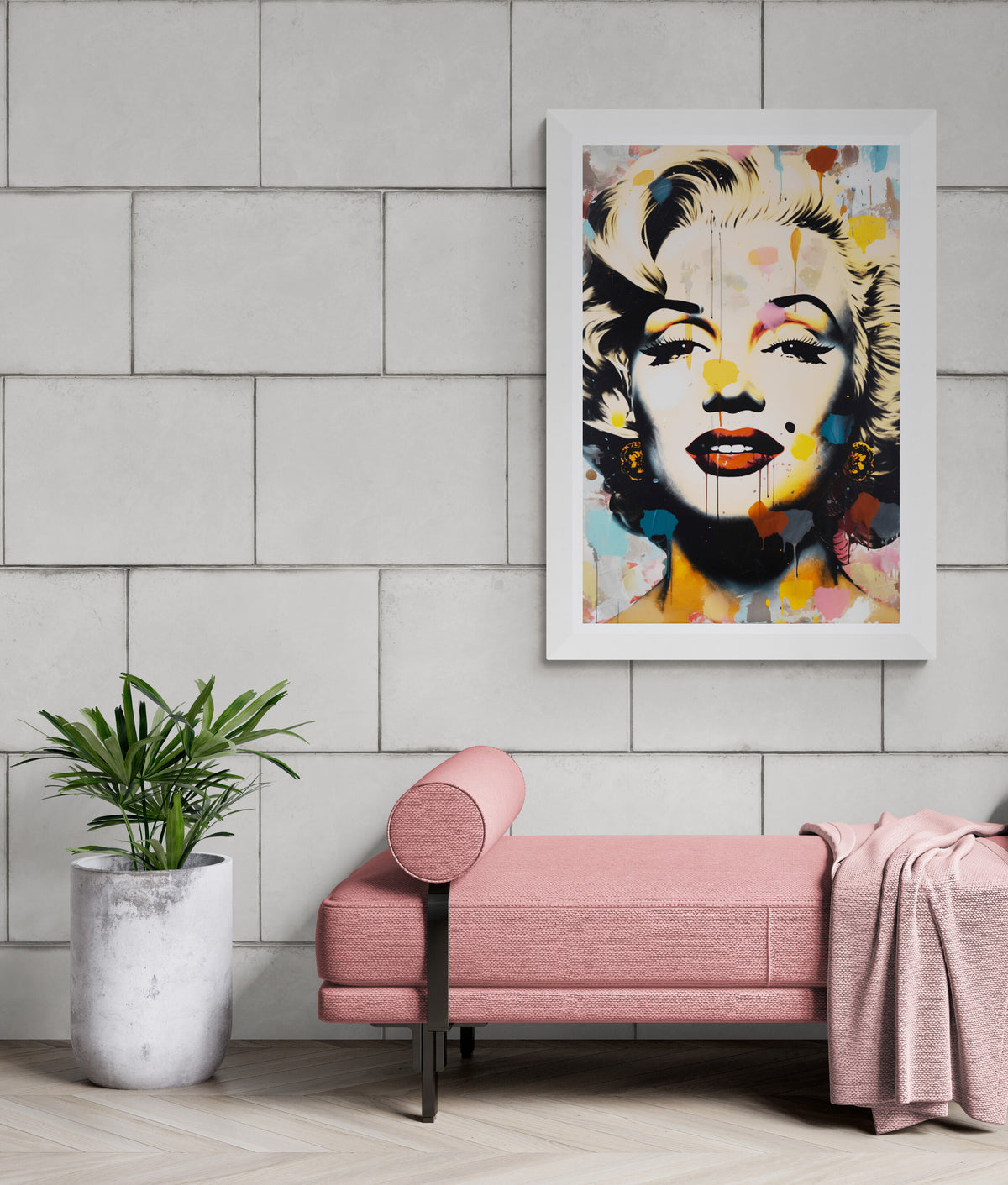 Marilyn Monroe Poster en un interior