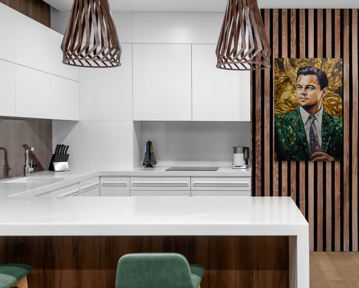Jordan Belfort Dorado en un interior