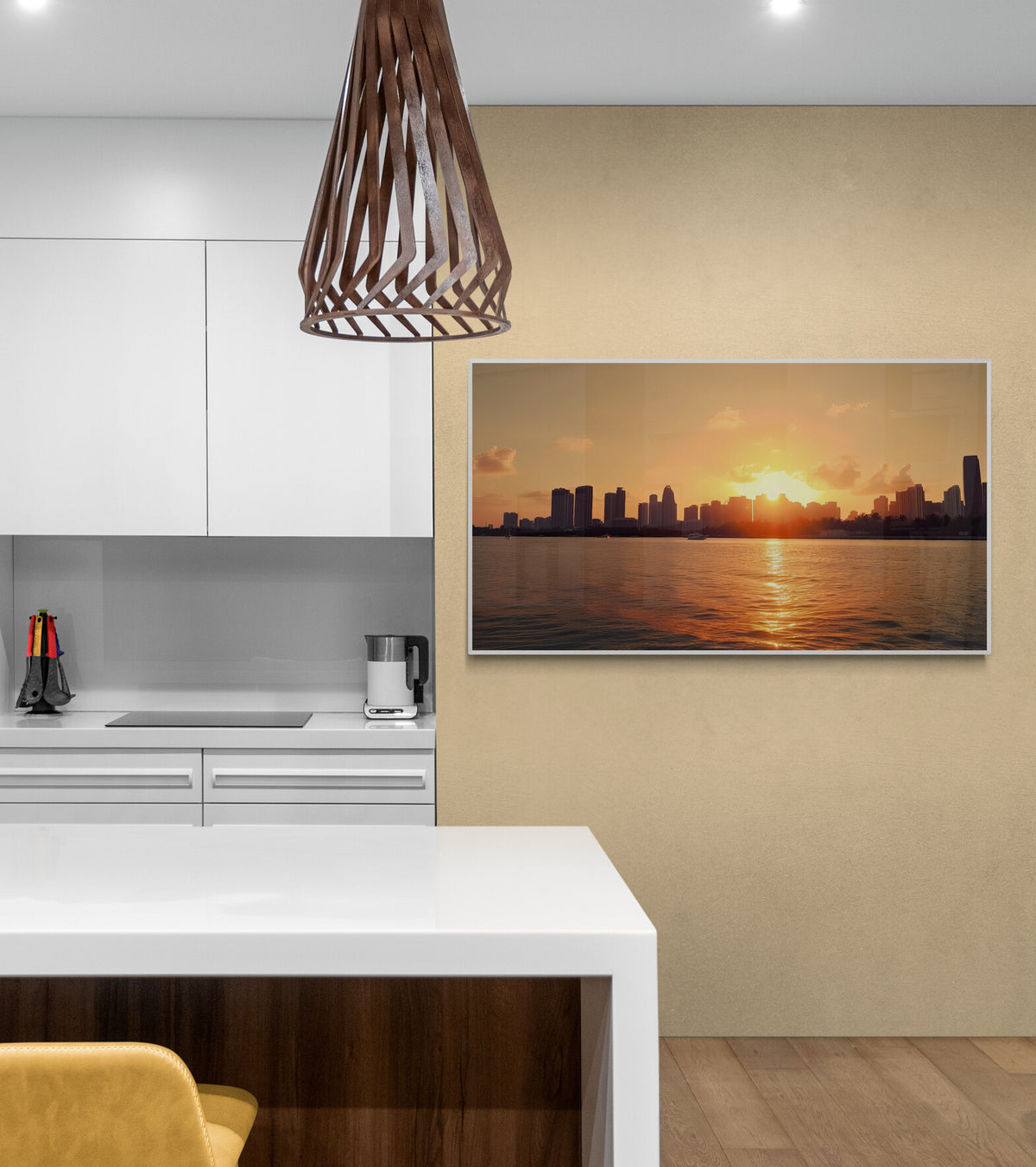 Miami Skyline en un interior