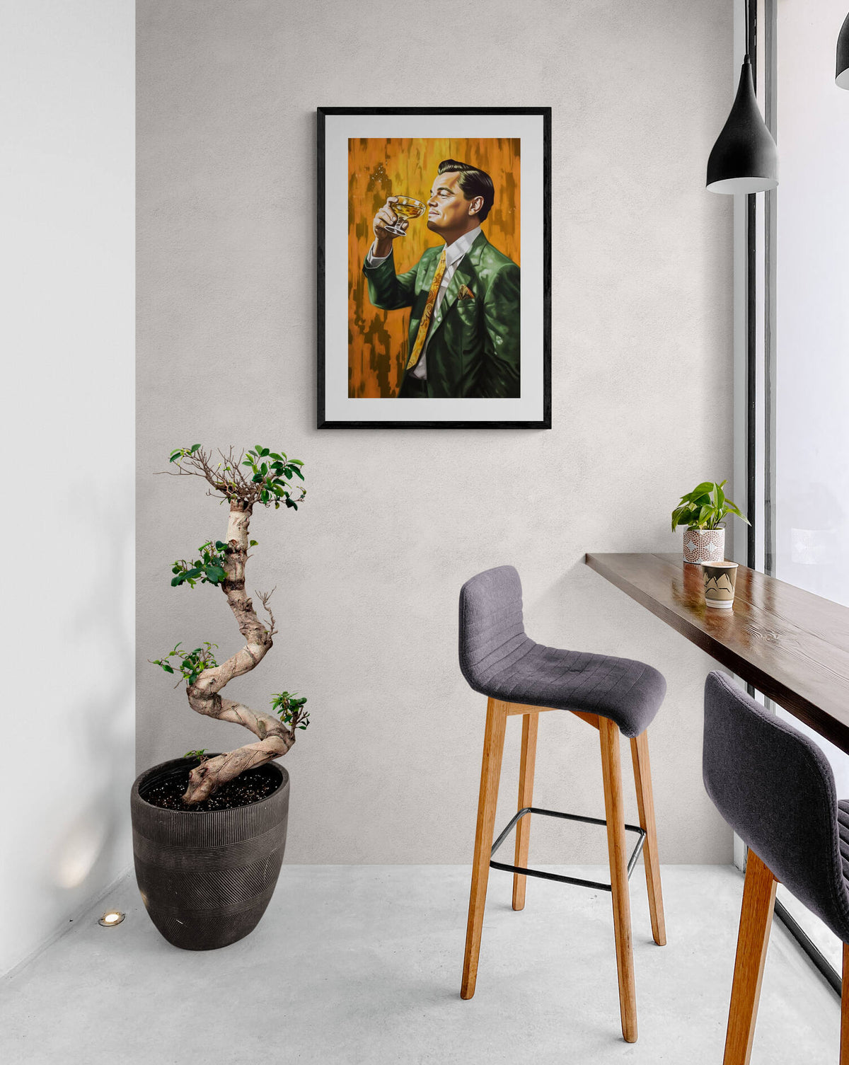 Leonardo DiCaprio Poster en un interior