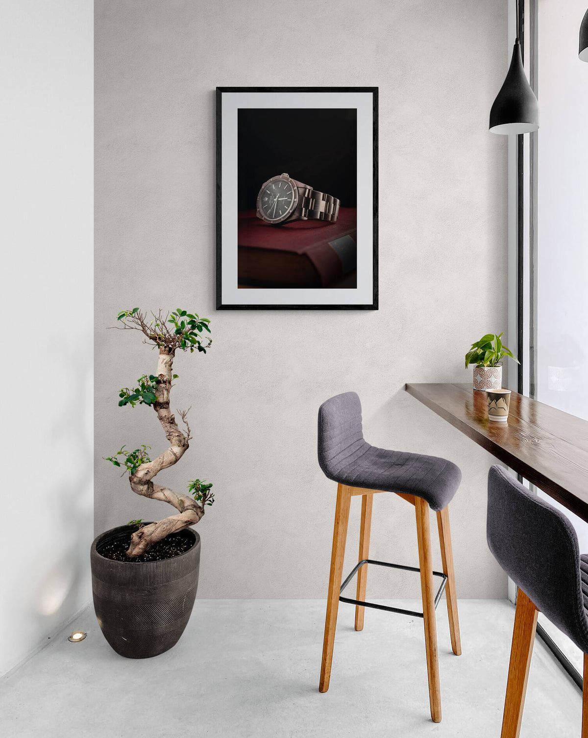 Póster Reloj Rolex en un interior