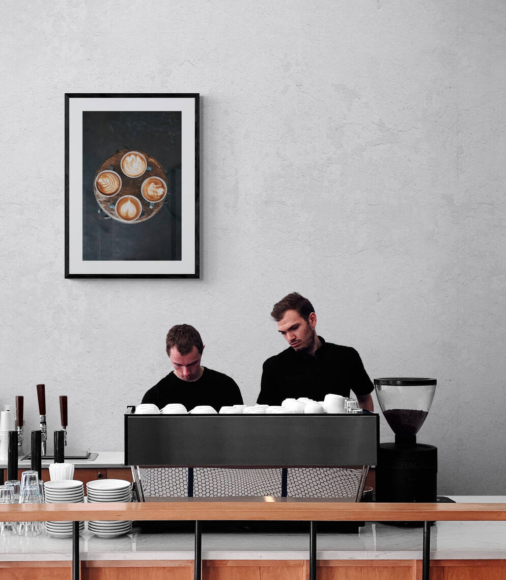 Affiche Café dans un intérieur