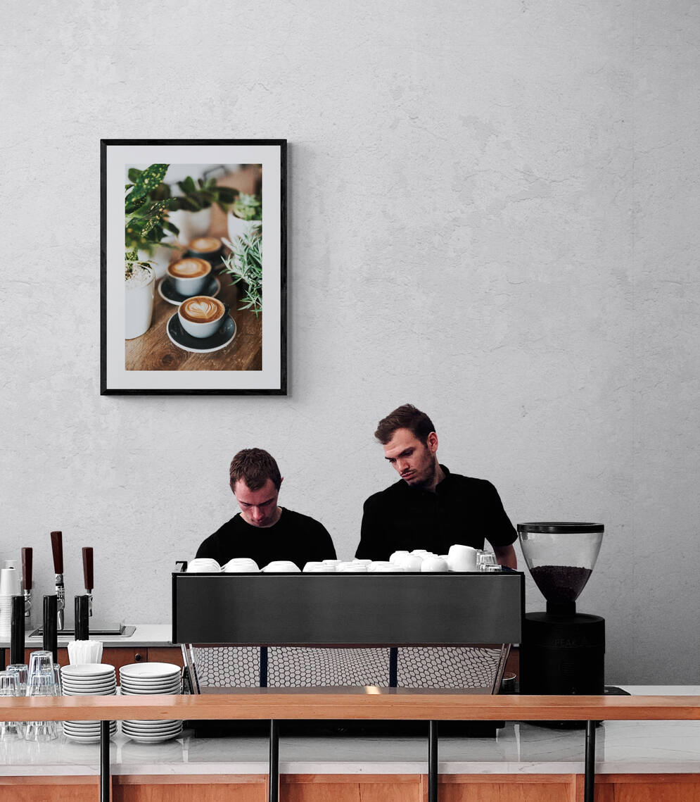Affiche Café dans un intérieur