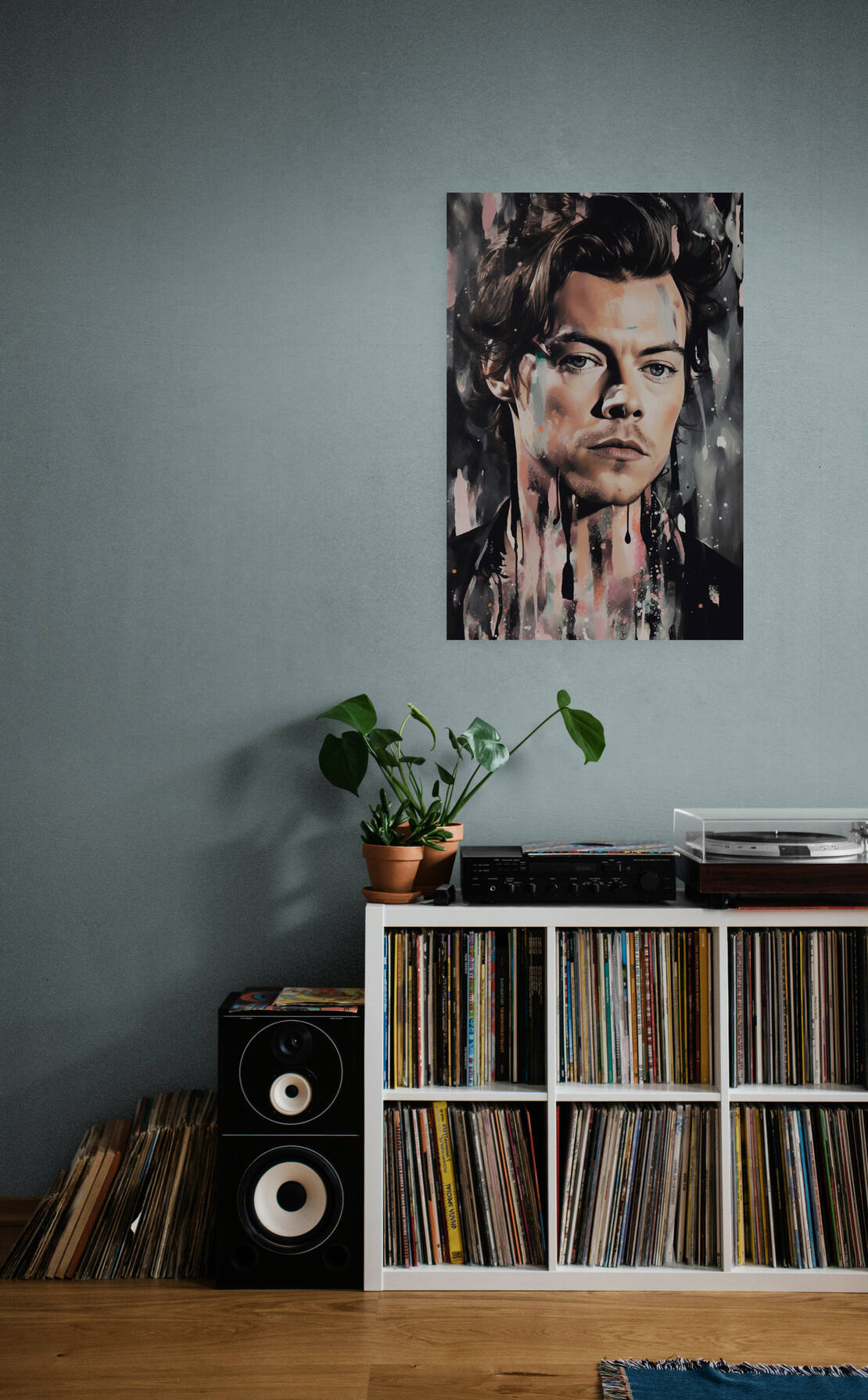 Harry Styles Abstract dans un intérieur