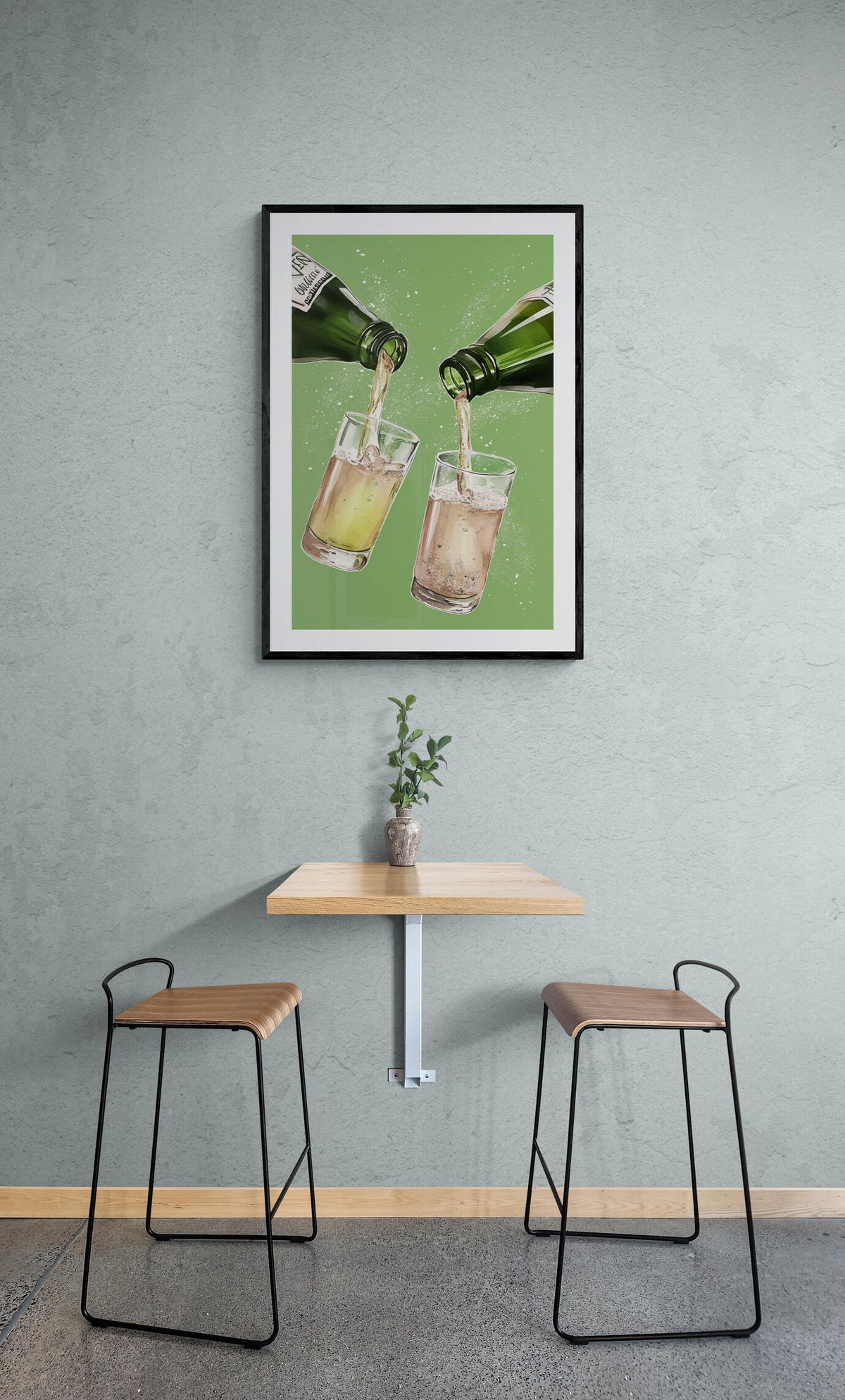Anuncio de Refresco en un interior